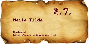 Meila Tilda névjegykártya